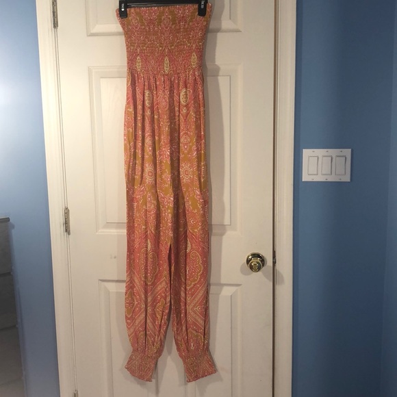 Free People Pants - Free People Strapless Jumper.